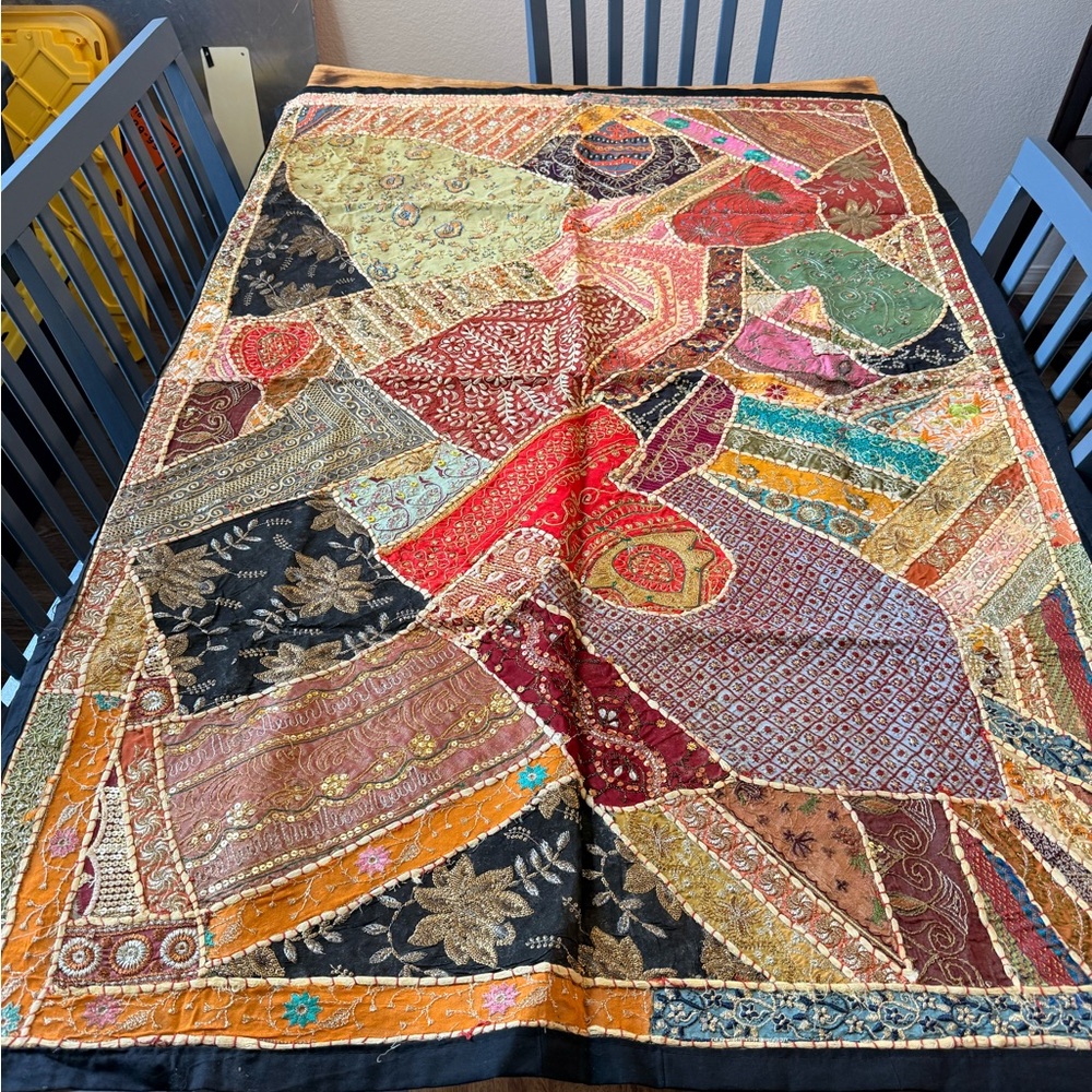 Colorful Indian tapestry (bought in India) 57x40